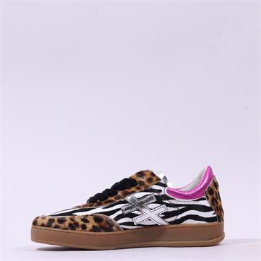 Another Trend Iconic II Gumsole Trainer - Zebra Leopard